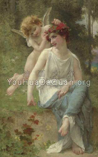 Cupid adorning a young maiden - 吉娄梅·赛涅克